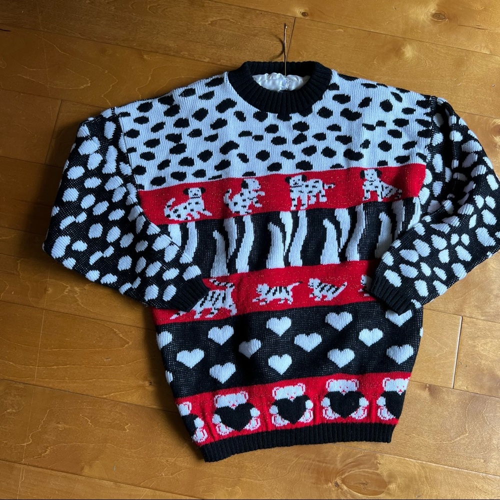 Vintage cat dog sweater #8 - Picture 2 of 16